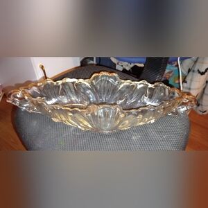 1950s Vintage Jeannette Glass Gondola Bowl